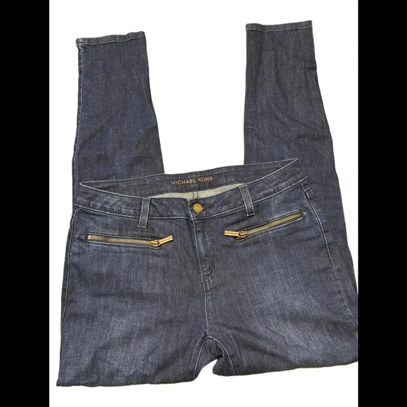 Michael Kors Skinny Jeans Zip Front Pockets - Picture 2 of 10